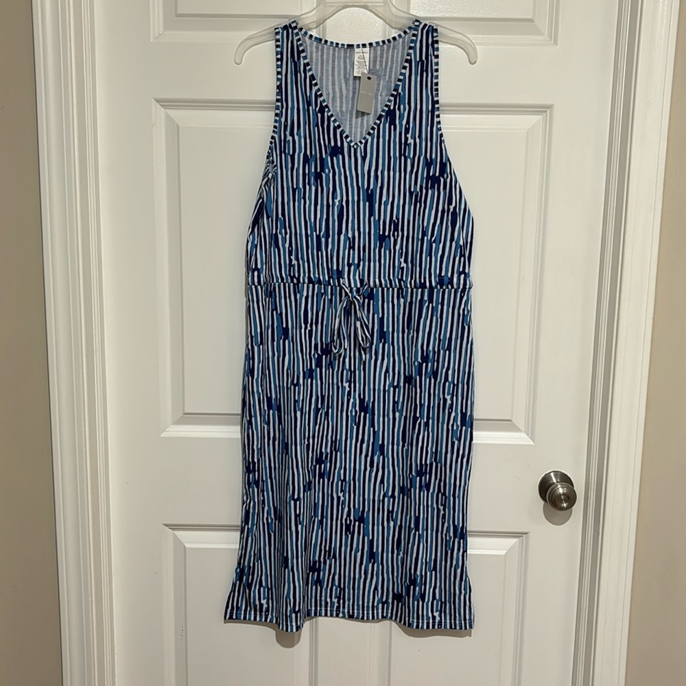 West Loop Summer lightweight tank dress Blue Size Med